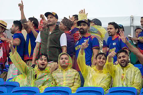 Nepal supporters at Florida stadium